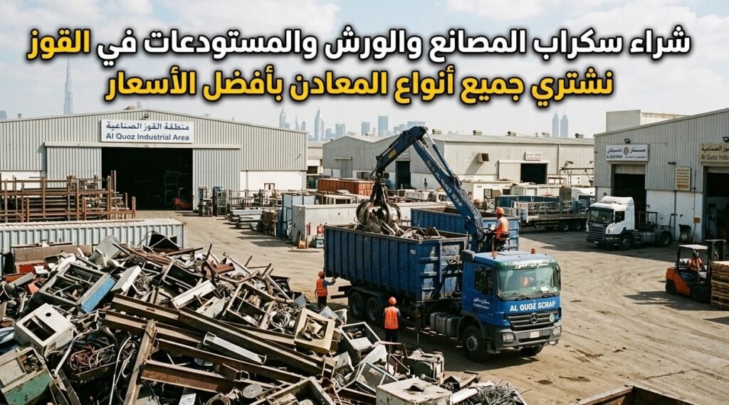 شراء سكراب المصانع والورش والمستودعات في القوز - مخلفات معادن ومعدات تالفة